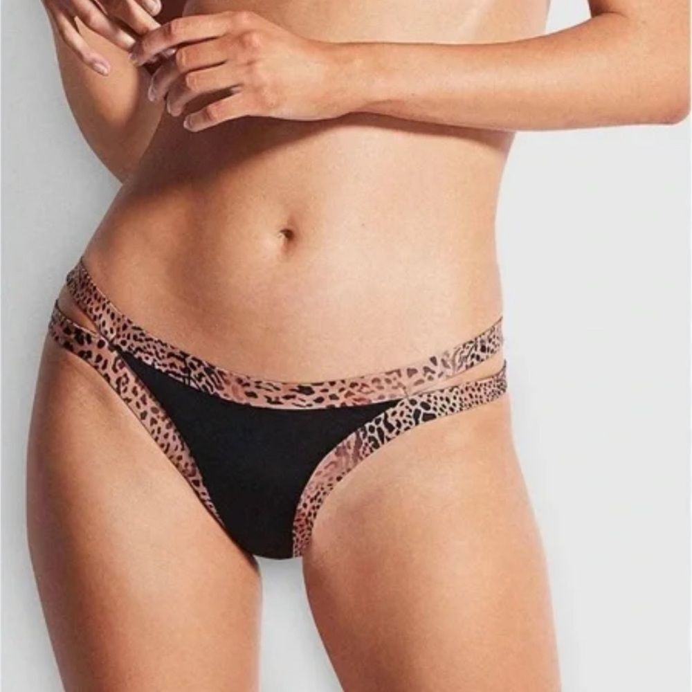 NWOT Seafolly Wild Ones Brazilian Bikini Bottom in Bronze Size 10 / M